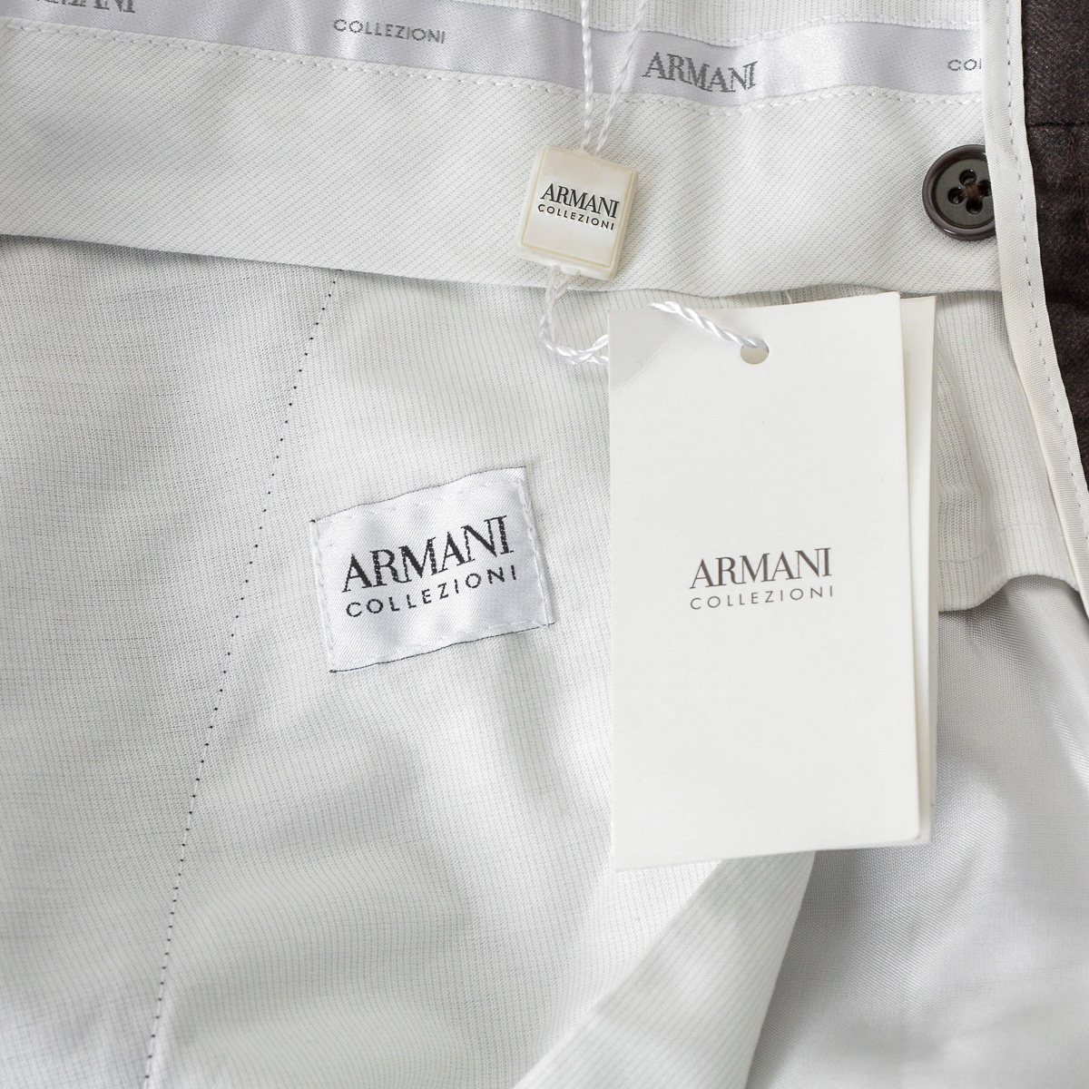 Armani Collezioni Mens Pants Grey