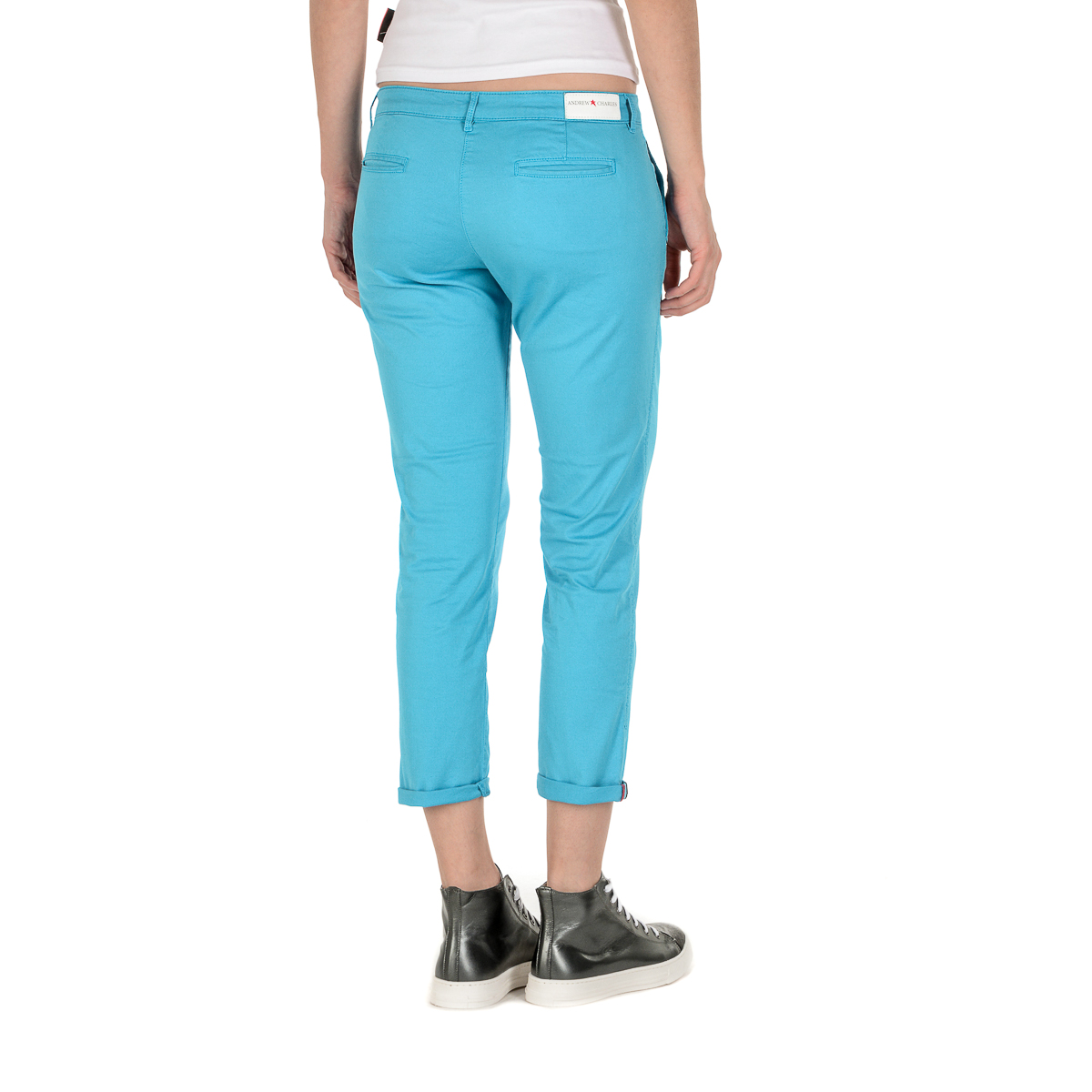 Pantalones Andrew Charles para mujer azul claro PENDA