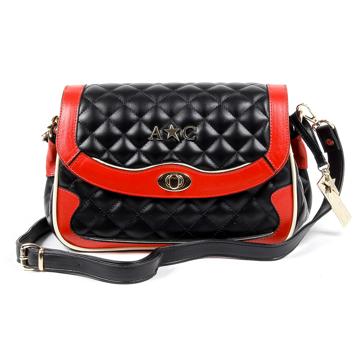 Bolso de mano para mujer Andrew Charles negro DOMINIQUE