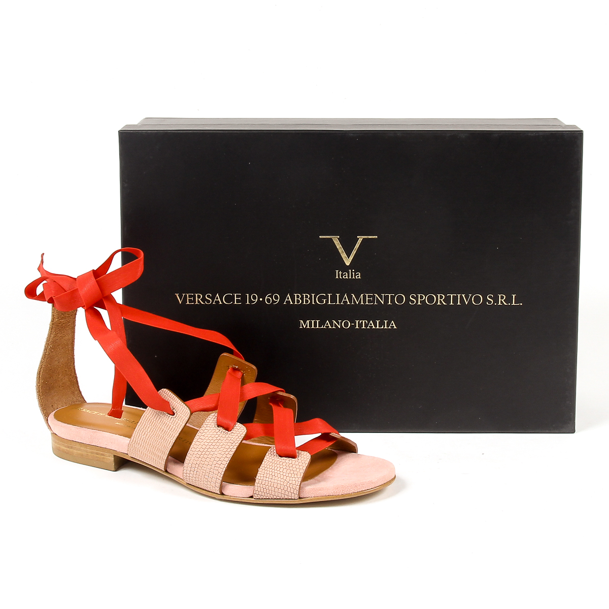 V 1969 Italia Sandalia plana para mujer Multicolor MORA