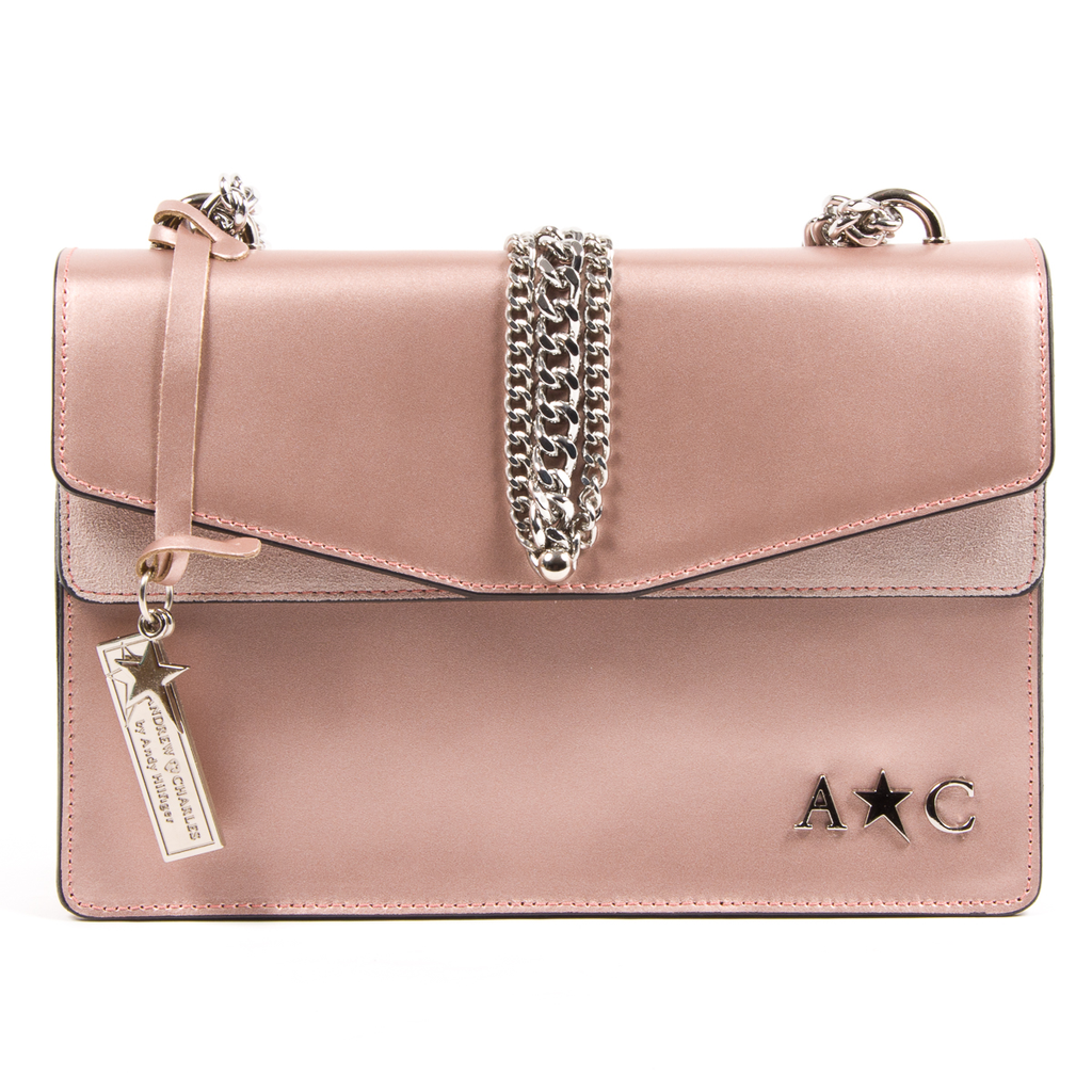 Andrew Charles Womens Handbag Pink RING