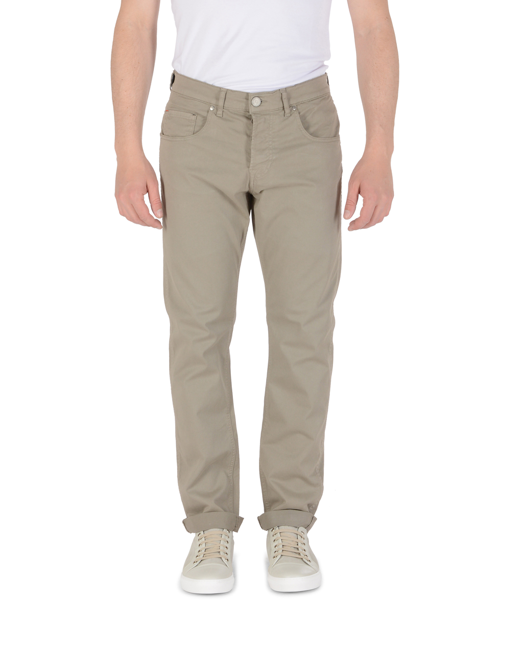 Andrew Charles Mens Trousers Regular Fit FRANK TAUPE