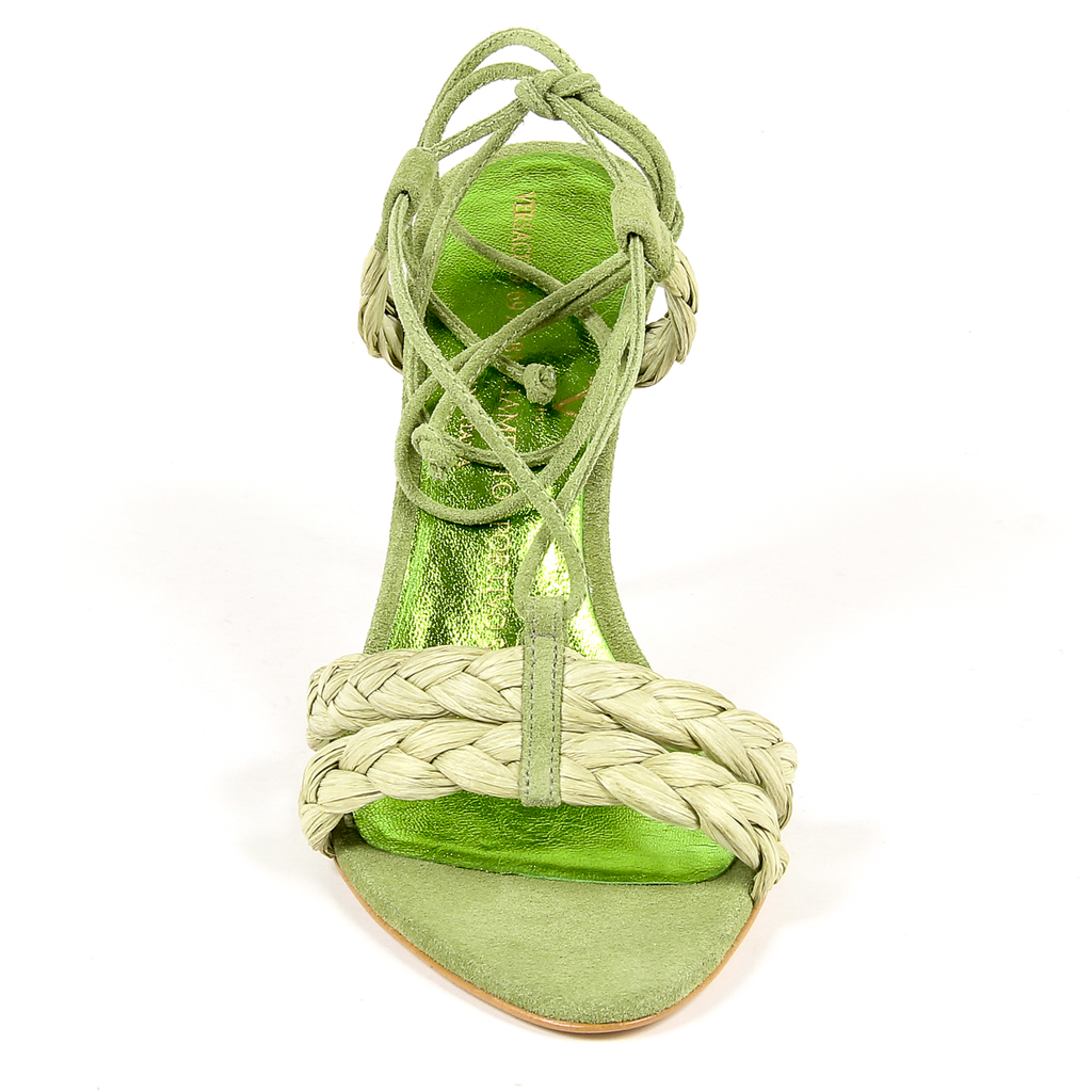 Sandalia V 1969 Italia para mujer verde LETITIA