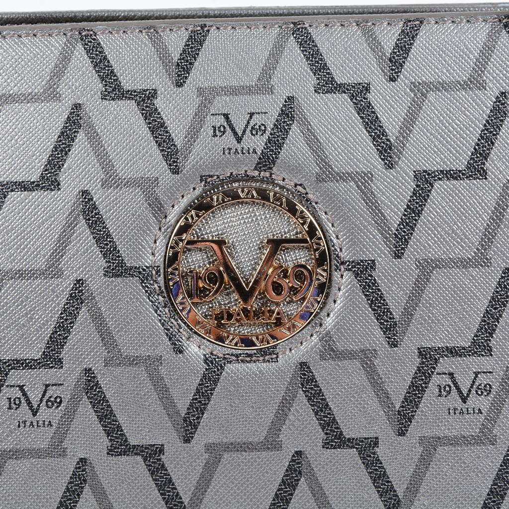19V69 Italia Womens Handbag Silver 3604 SILVER