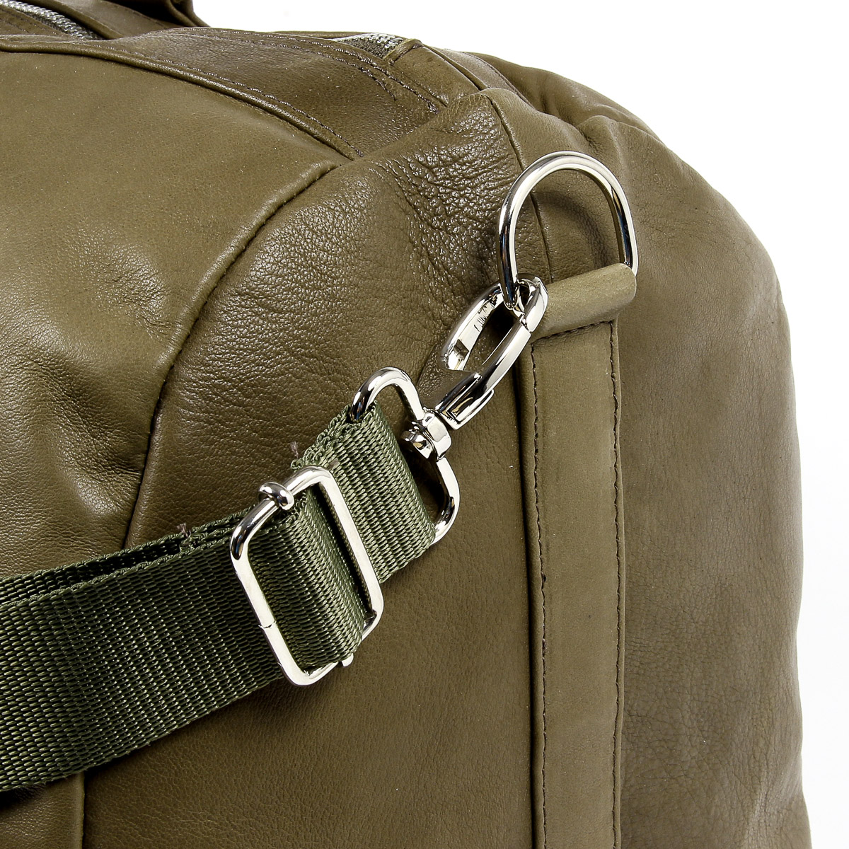 V 1969 Italia Mens Sport Bag Dark Green BERLINO