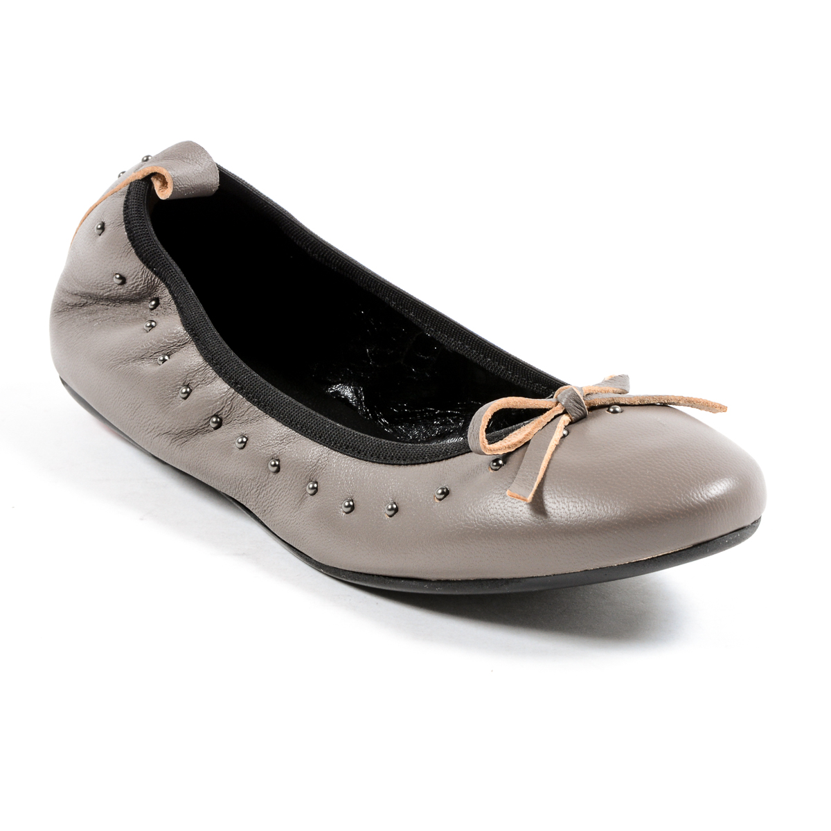 Andrew Charles Womens Soft Ballerina Taupe ALICIA