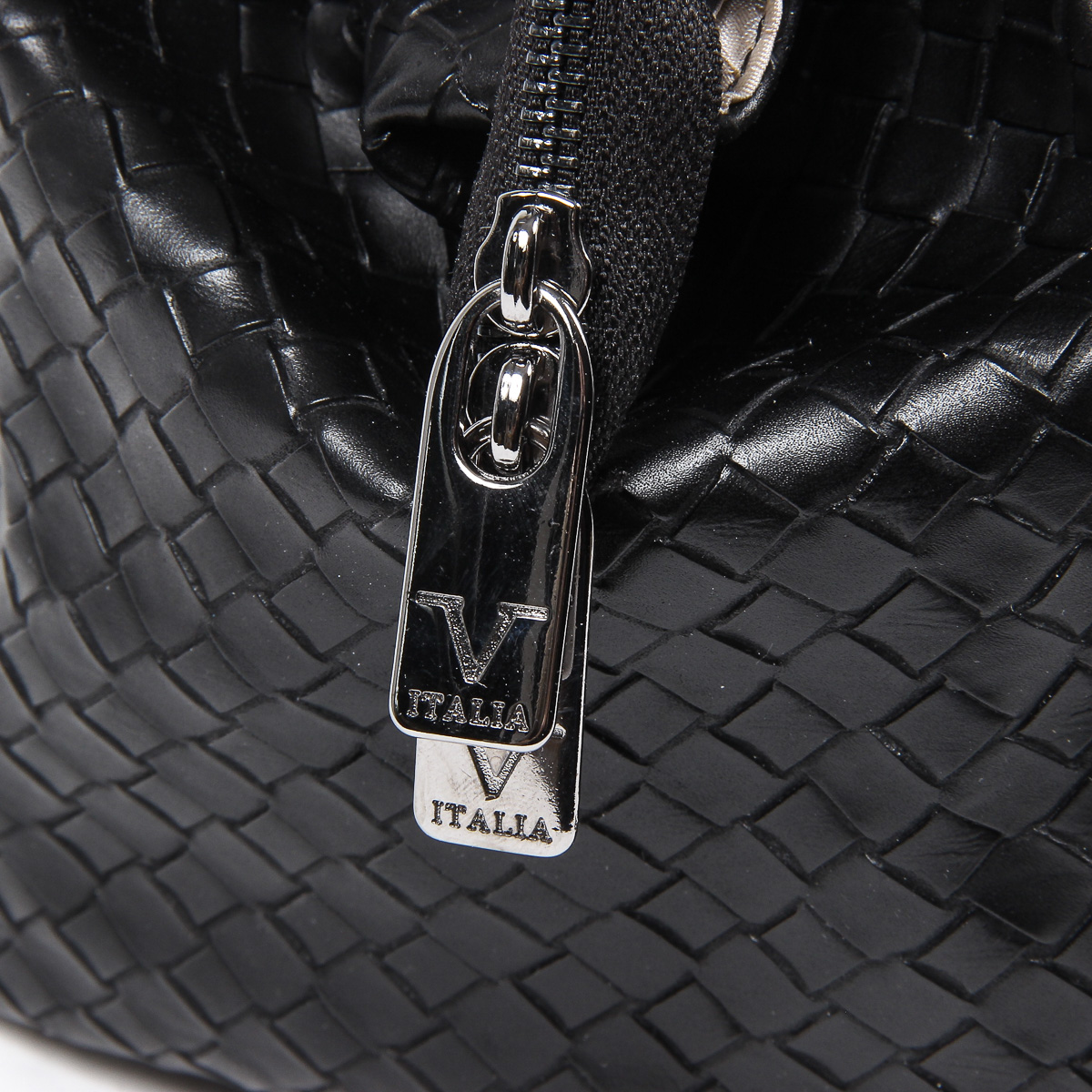 Bolso de mano para hombre V 1969 Italia negro WILLY