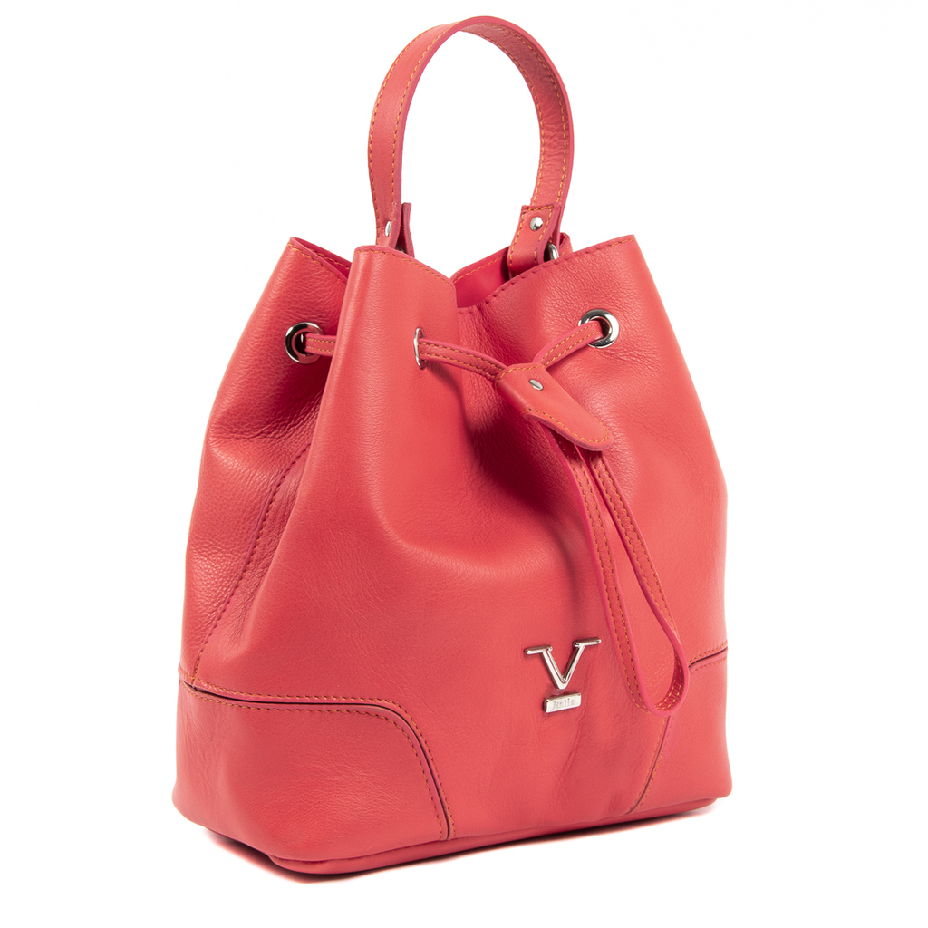 V 1969 Italia Bolso de mano para mujer Coral HILTON