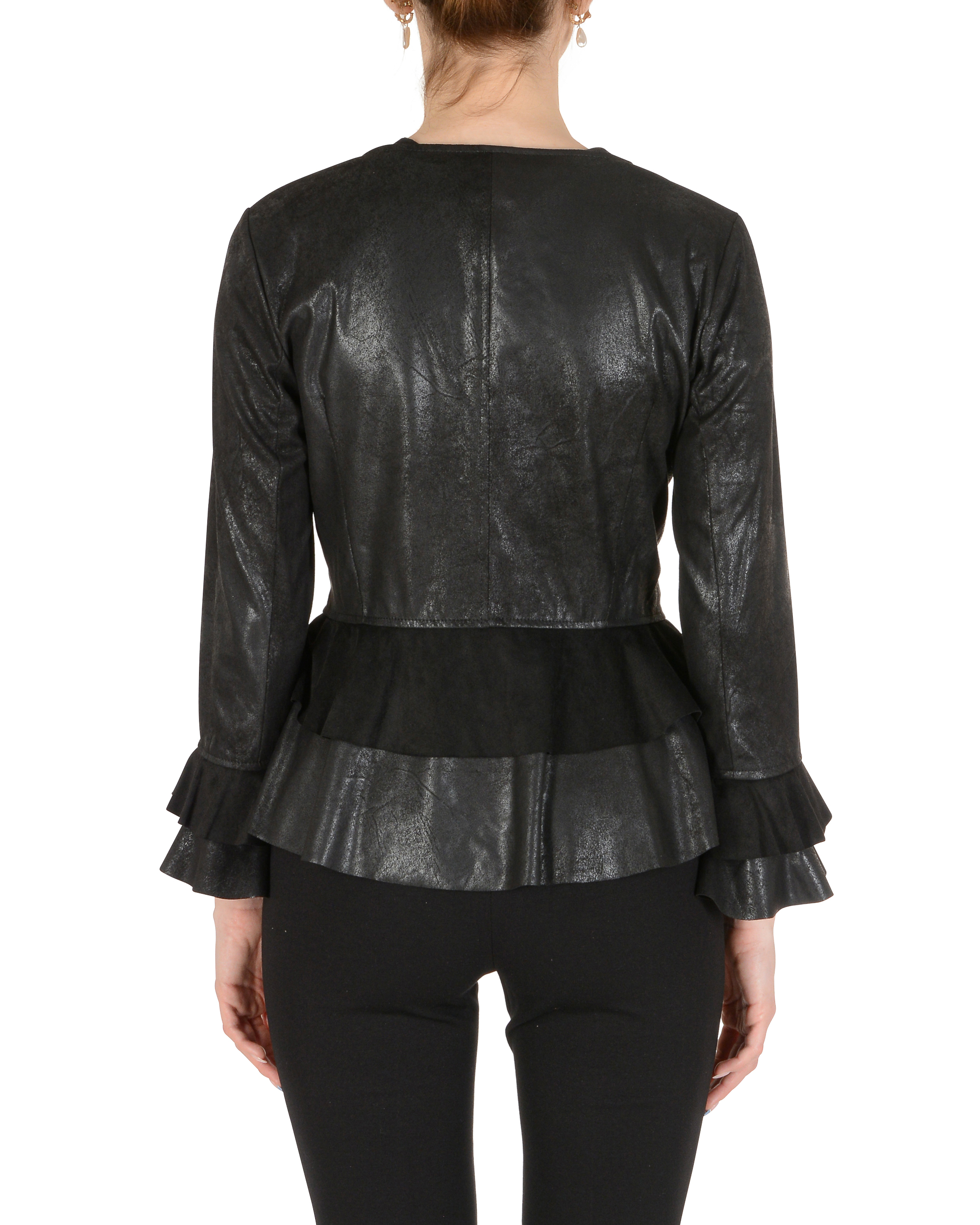 19V69 Italia Chaqueta de mujer negra FIORE BLACK