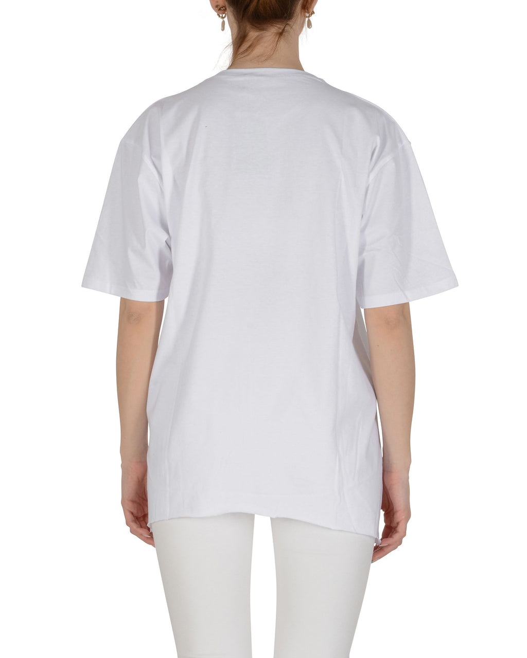 Camiseta blanca para mujer 19V69 Italia SMILE WHITE