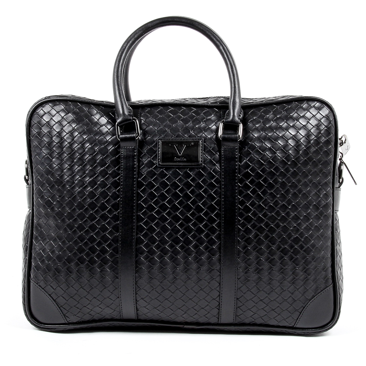 Bolso de mano para hombre V 1969 Italia negro EVAN
