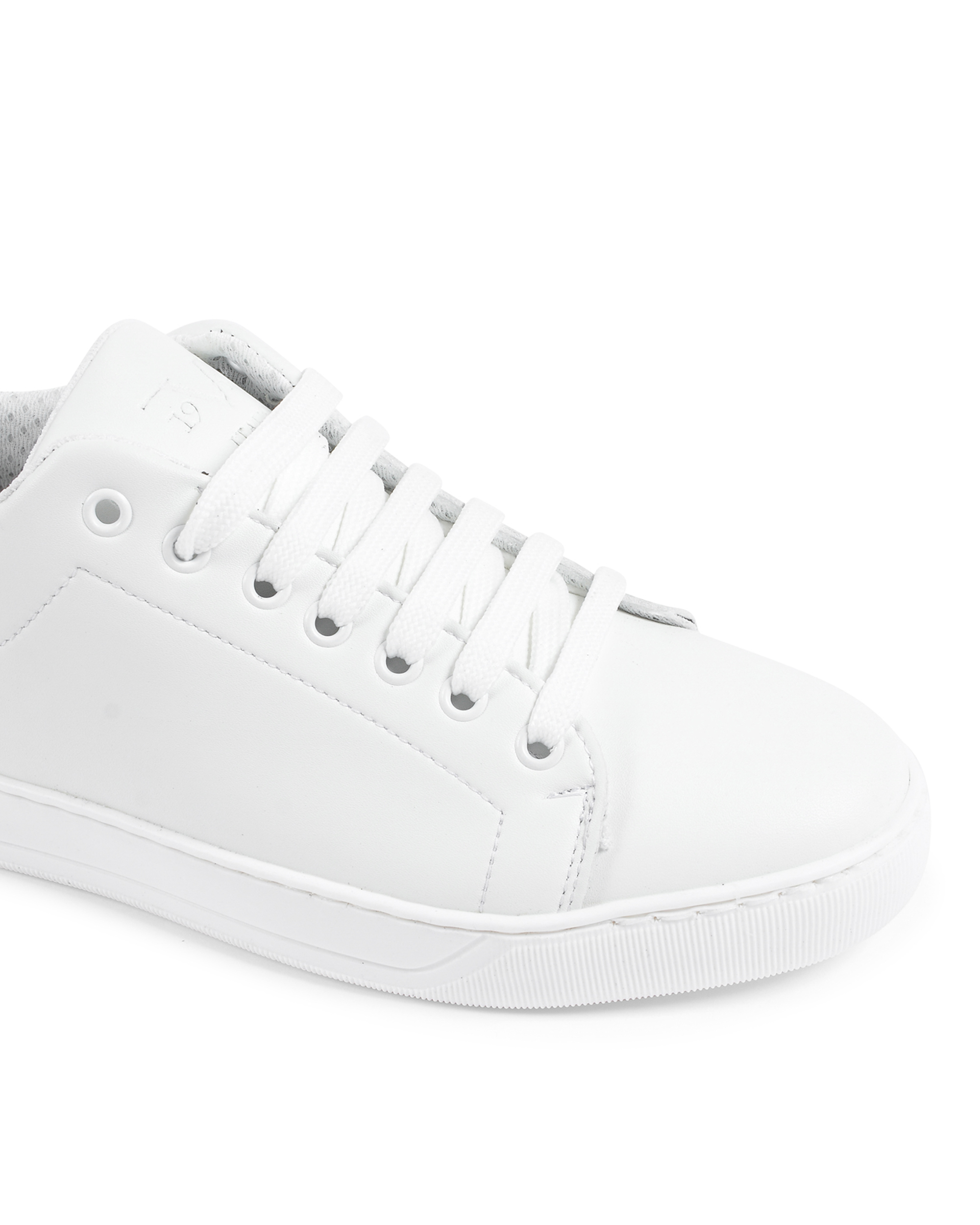 19V69 Italia Mens Sneaker White Black 2120 PELLE BIANCO PELLE NERO