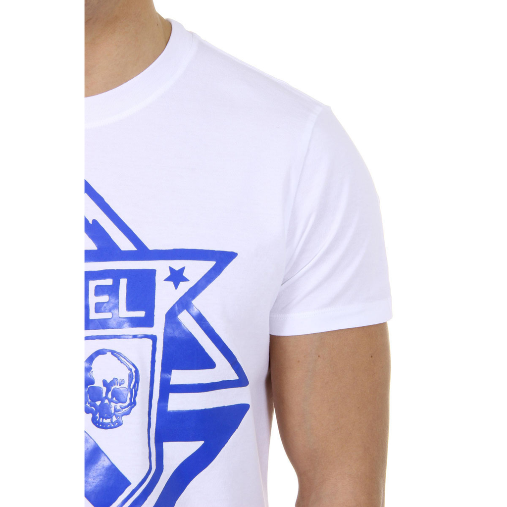 Diesel Mens T-Shirt Short Sleeves Round Neck 00SHBZ 0JAHZ 100 T-SCOD