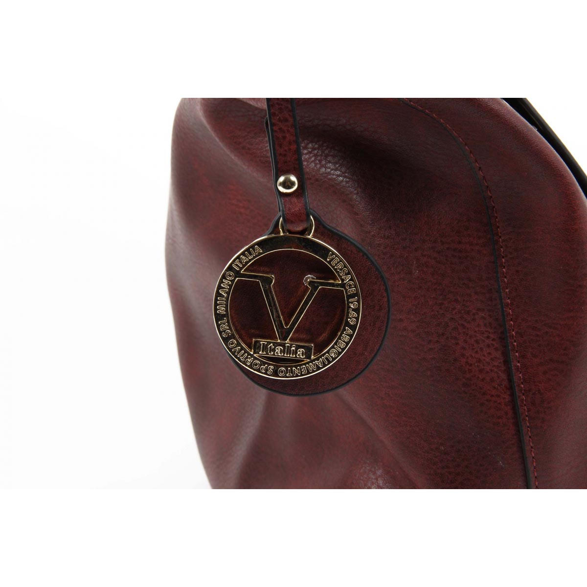 Bolso de mano para mujer V 1969 Italia VE06 ROJO CLARET