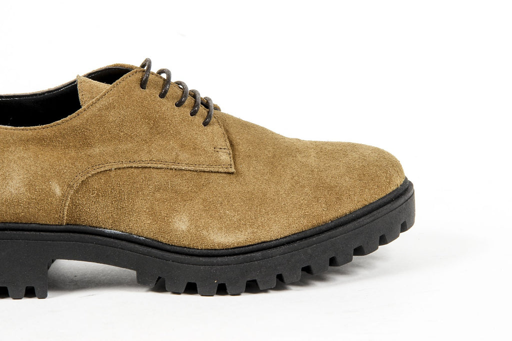 V 1969 Italia Zapato con cordones para mujer C01 CAMOSCIO CUOIO