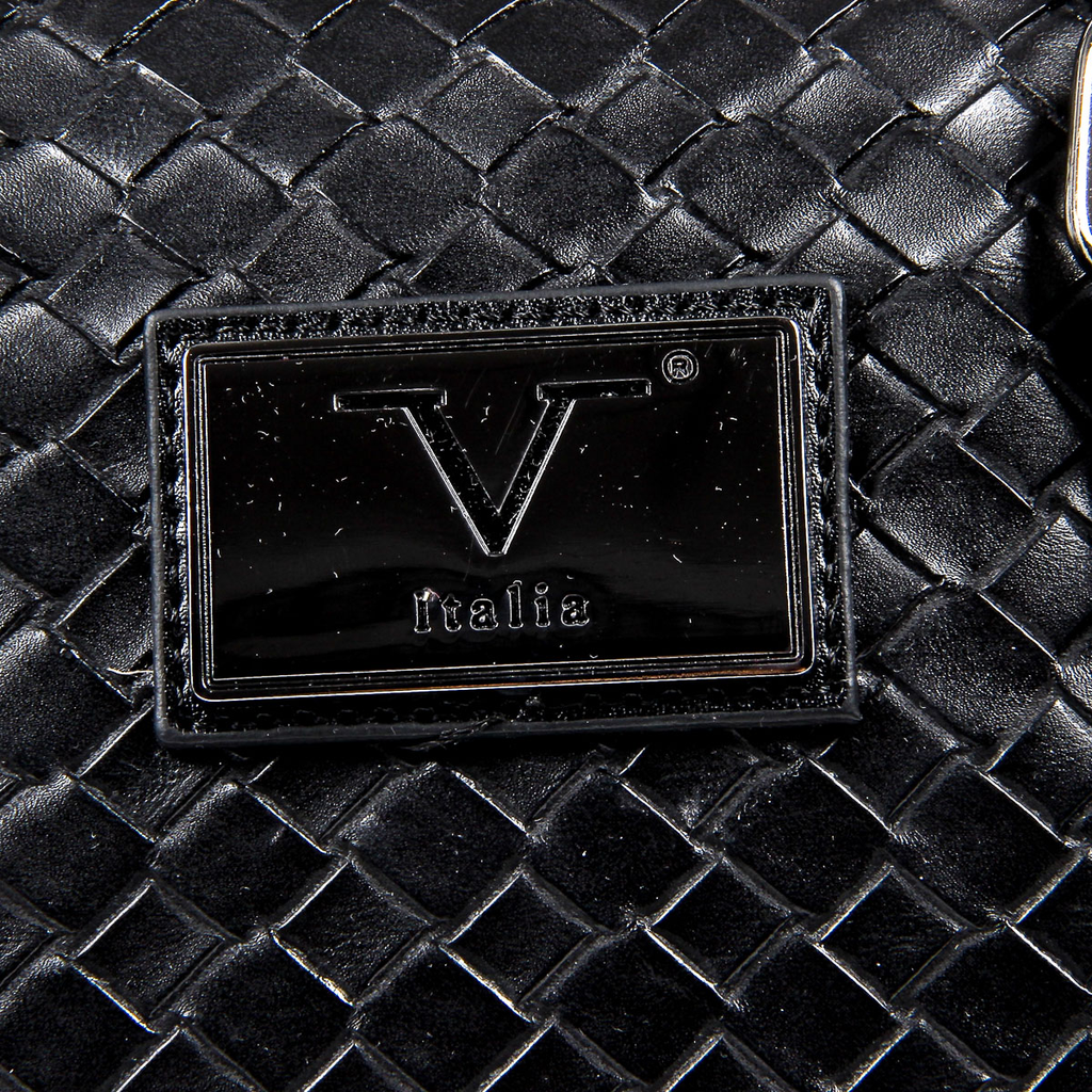 Bolso de mano para hombre V 1969 Italia negro EVAN