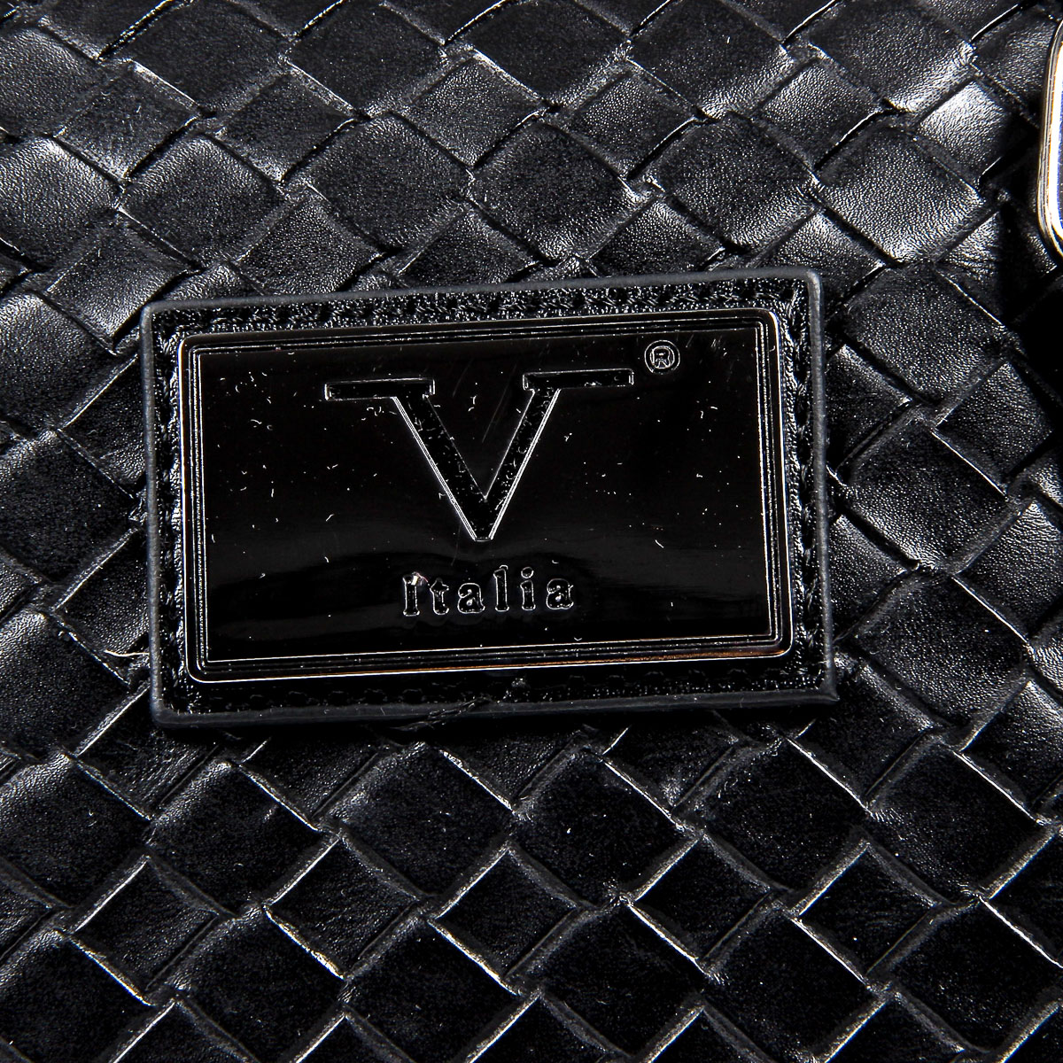 Bolso de mano para hombre V 1969 Italia negro EVAN