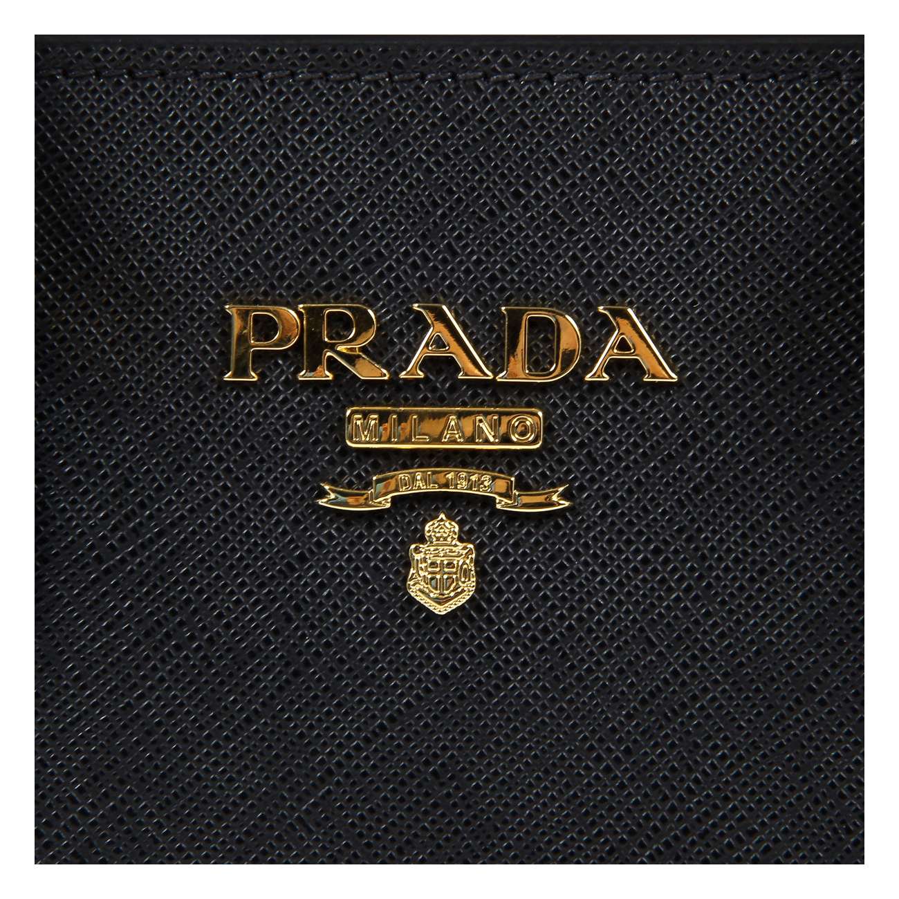 Bolso de hombro Prada de piel Saffiano suave con asa superior en negro