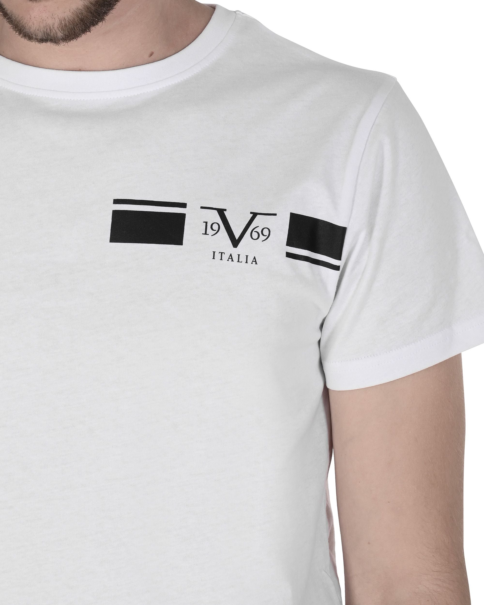 Camiseta 19V69 Italia para hombre VSC1MTS05 BLANCA