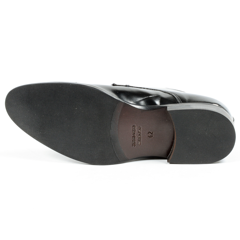 V 1969 Italia Zapato clásico para hombre Negro CORONA