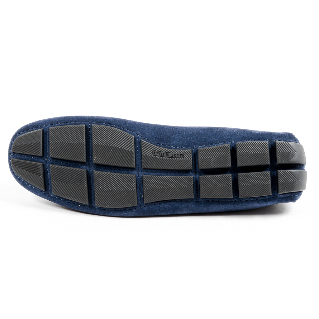 Mocasines V 1969 Italia para hombre, color azul, ADAM