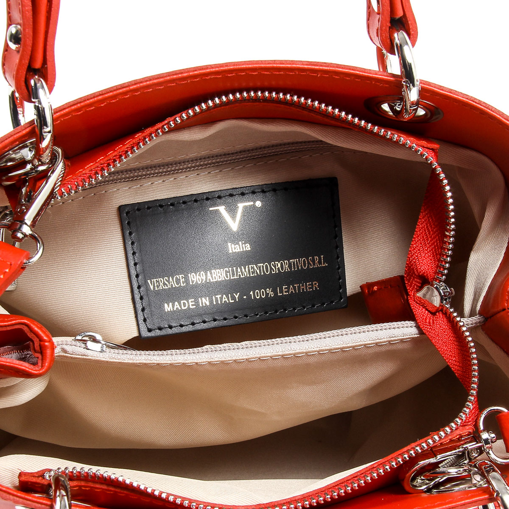 Bolso de mano para mujer V 1969 Italia V004-S RUGA ROSSO