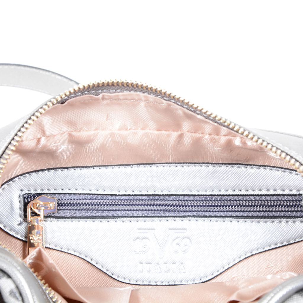 19V69 Italia Womens Handbag Silver 3659 SILVER