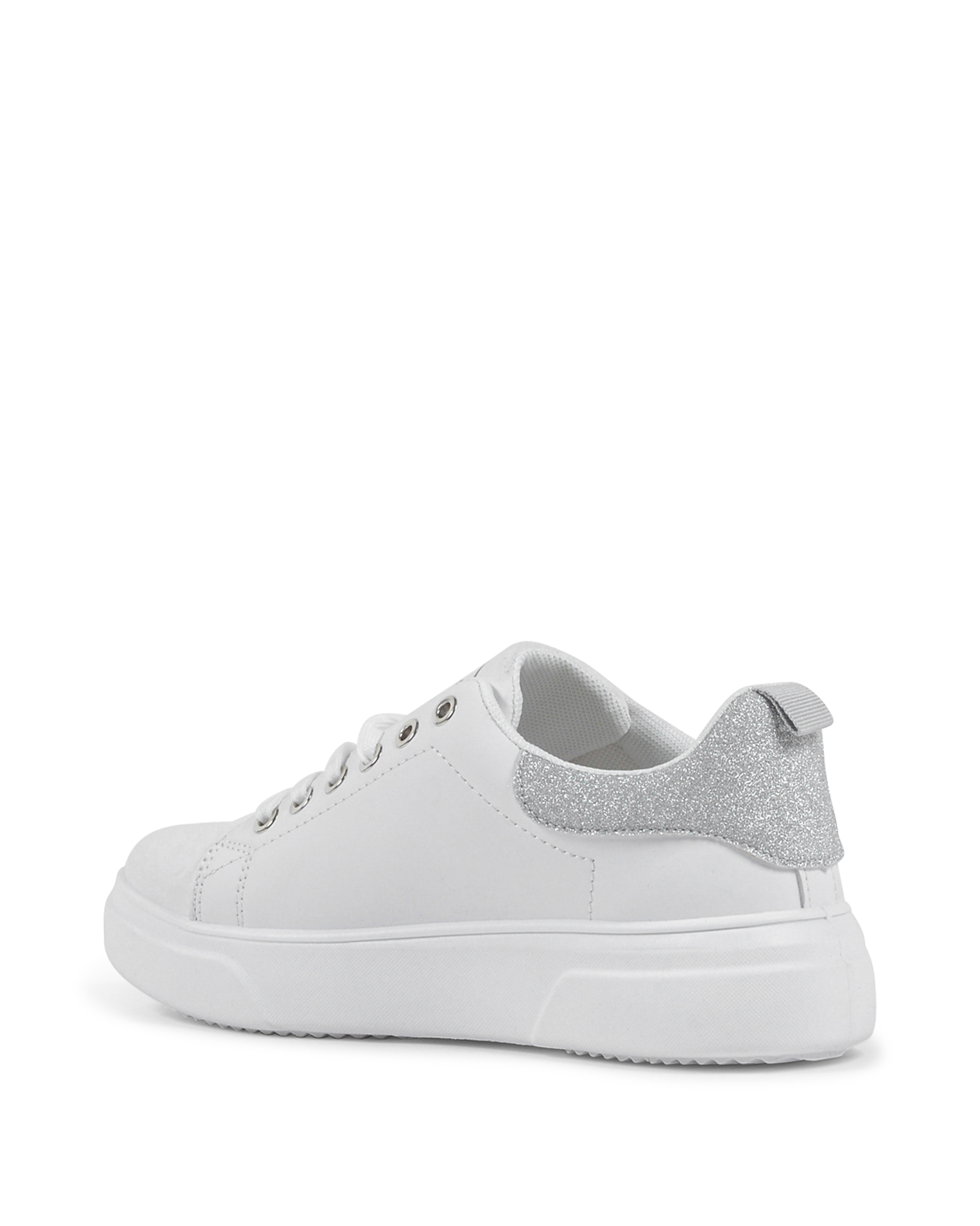 19V69 Italia Zapatillas de mujer V853 BIANCO ARGENTO