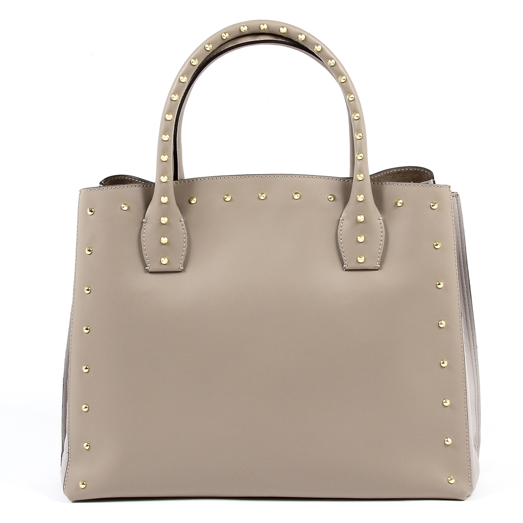Andrew Charles Womens Handbag Taupe NELLY