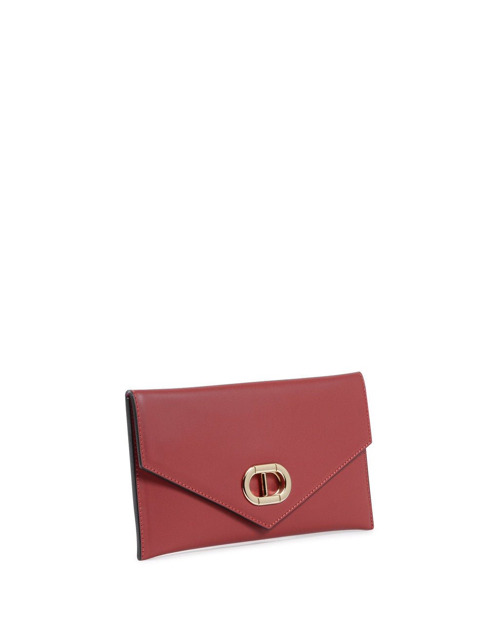 Cartera de piel tipo sobre - Rubí