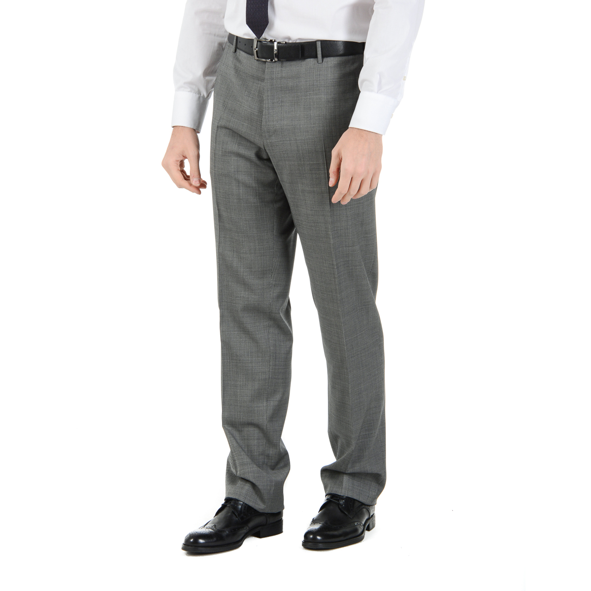 Corneliani Mens Suit Long Sleeves Grey Super 110's