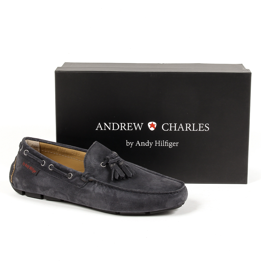 Mocasín Andrew Charles para hombre gris oscuro JEREMY