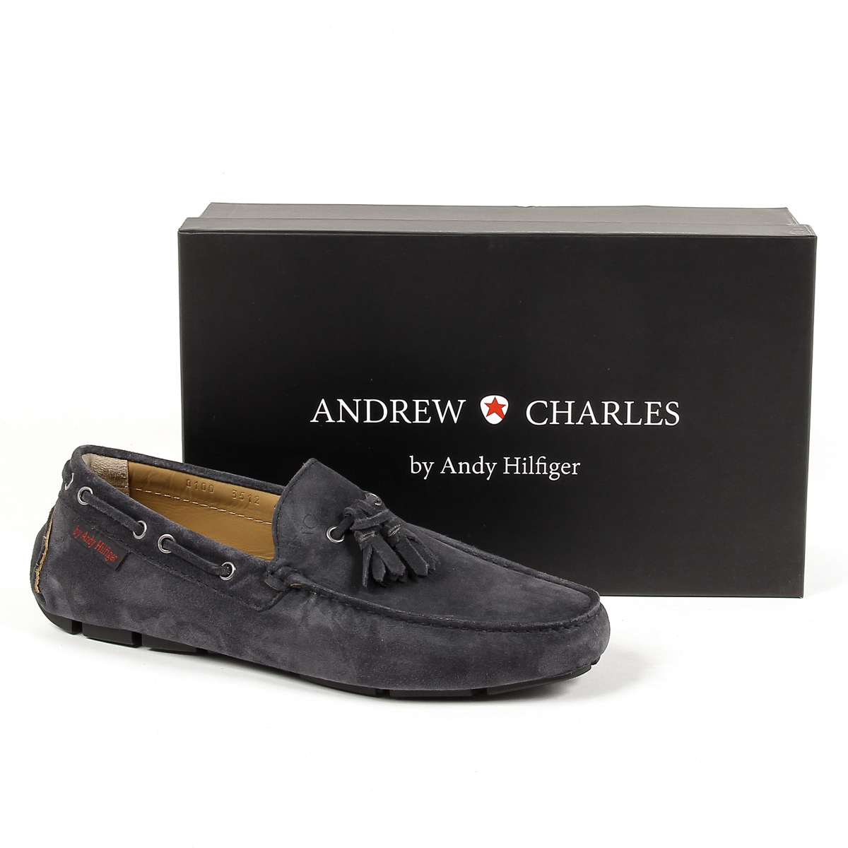 Mocasín Andrew Charles para hombre gris oscuro JEREMY