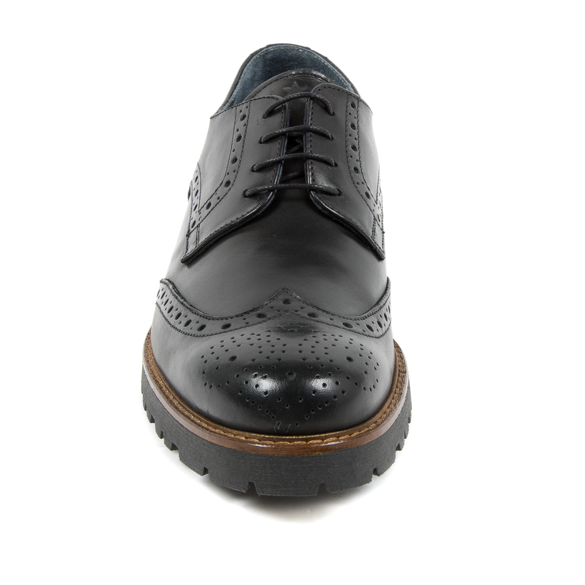 Zapatos brogue negros para hombre de Andrew Charles EDWIN