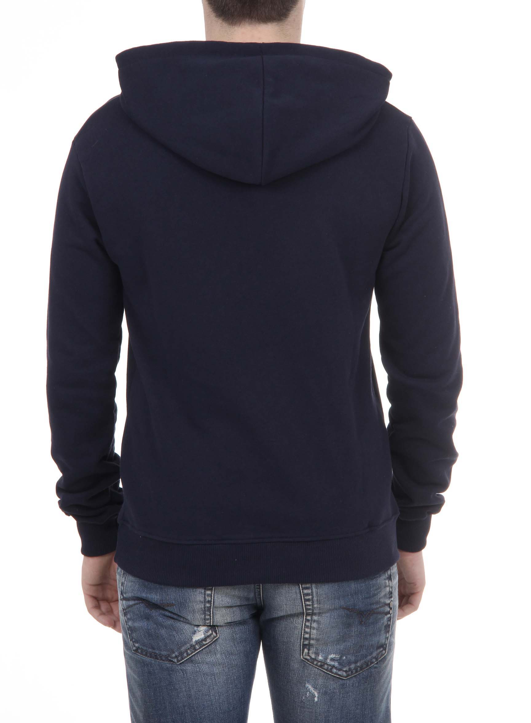 Sudadera con capucha V 1969 Italia para hombre ART. 4467 AZUL OSCURO