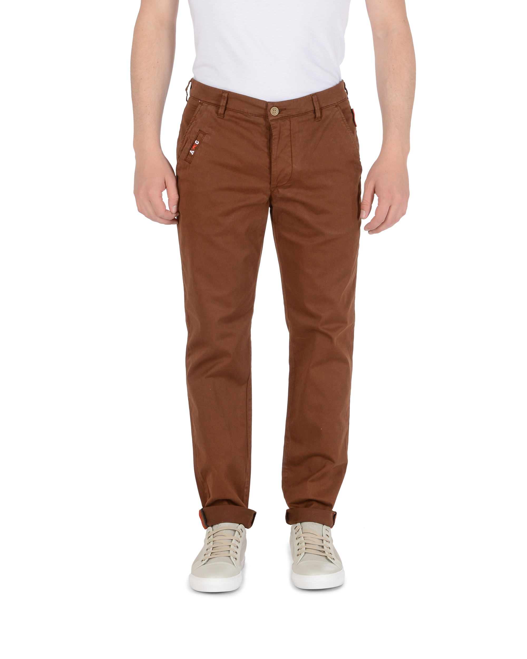 Andrew Charles Mens Trousers Regular Fit RAMY BROWN