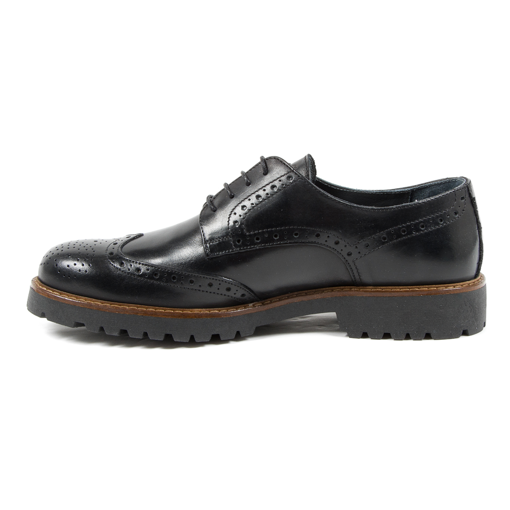 Zapatos brogue negros para hombre de Andrew Charles EDWIN