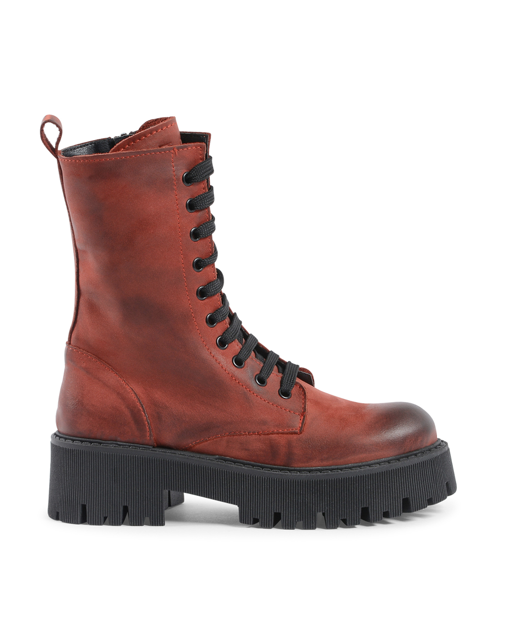 19V69 Italia Womens Short Boot Bordeaux 10-V NABUK BORDO