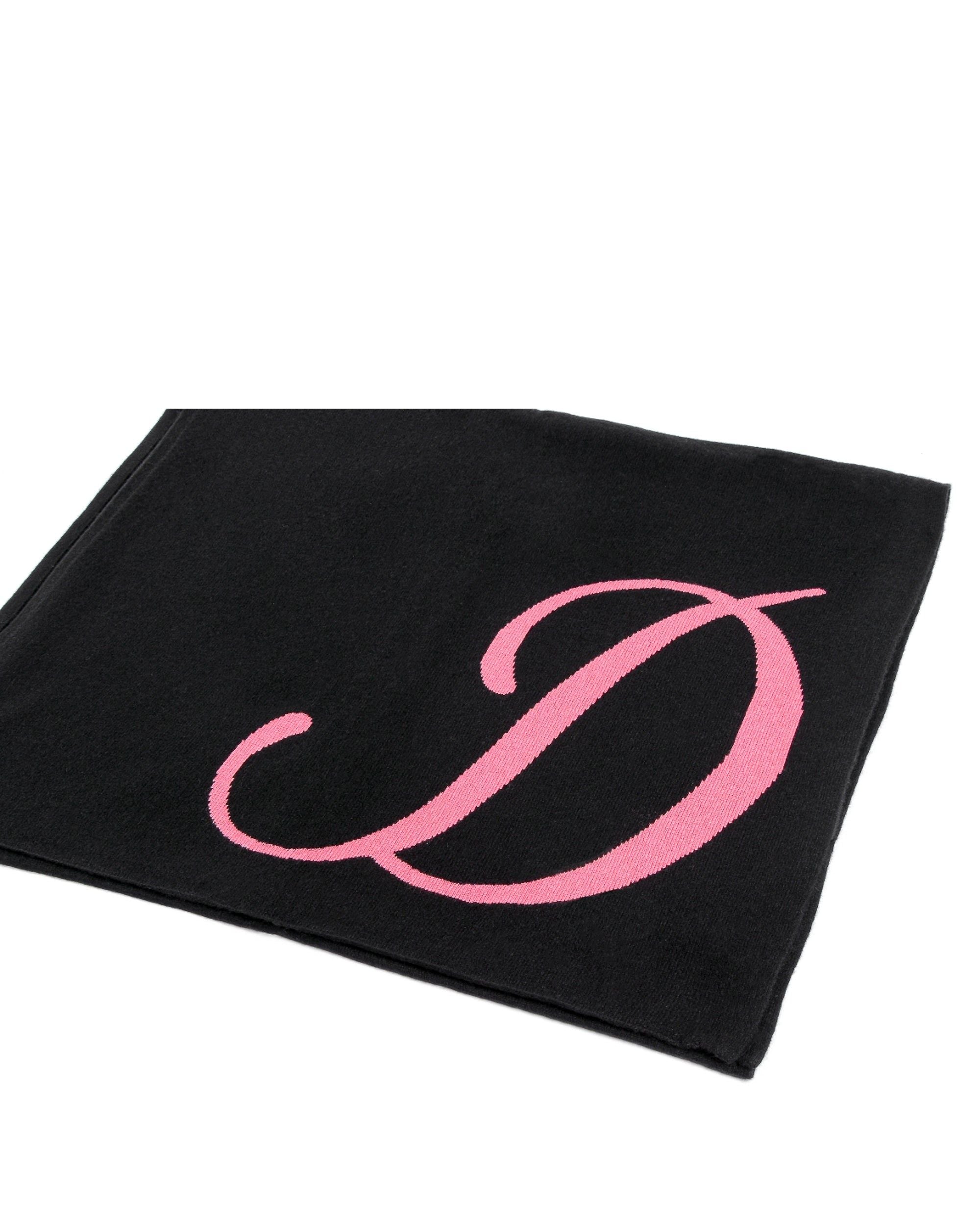 Bufanda con monograma de Dee Ocleppo DEAN VILLAGE BLACK D