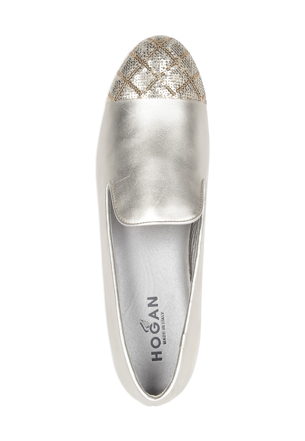 Mocasines Hogan para mujer dorados HXW1440N010SSV0B202
