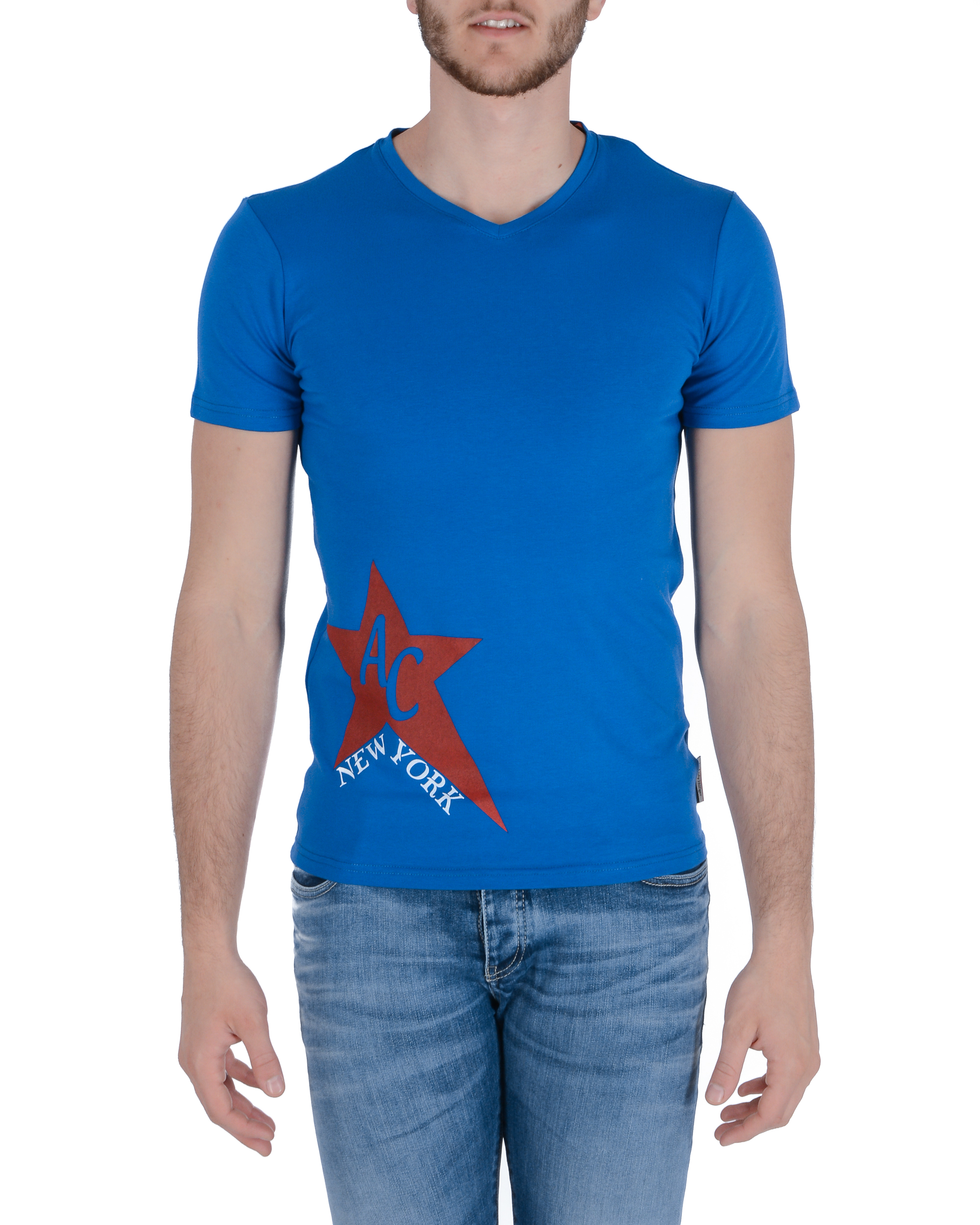 Camiseta para hombre Andrew Charles KENAN BLUE S6