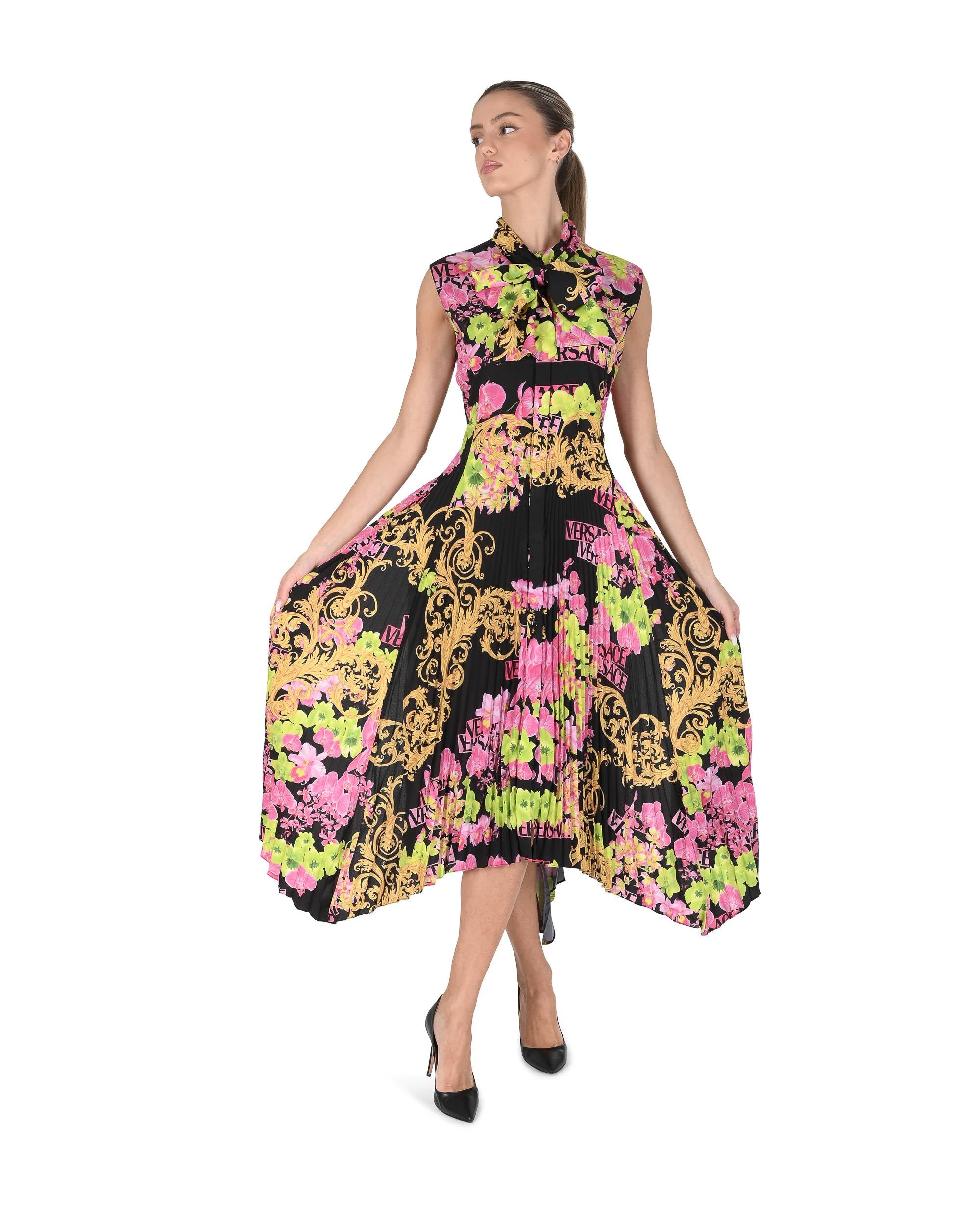 Versace Womens Dress 10091491A06641.5B100 8P2