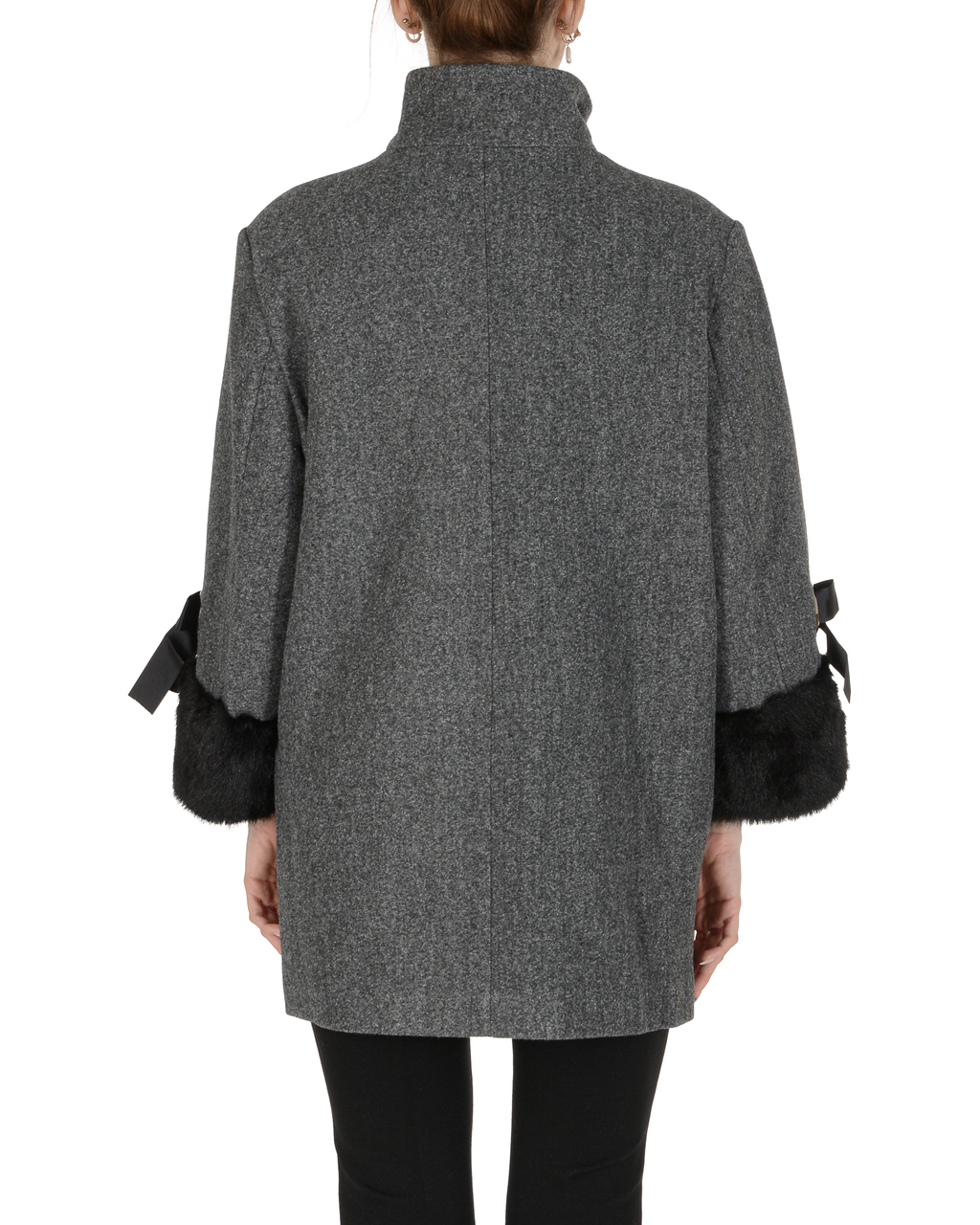 19V69 Italia Abrigo de mujer Gris oscuro MIMI GRIS OSCURO