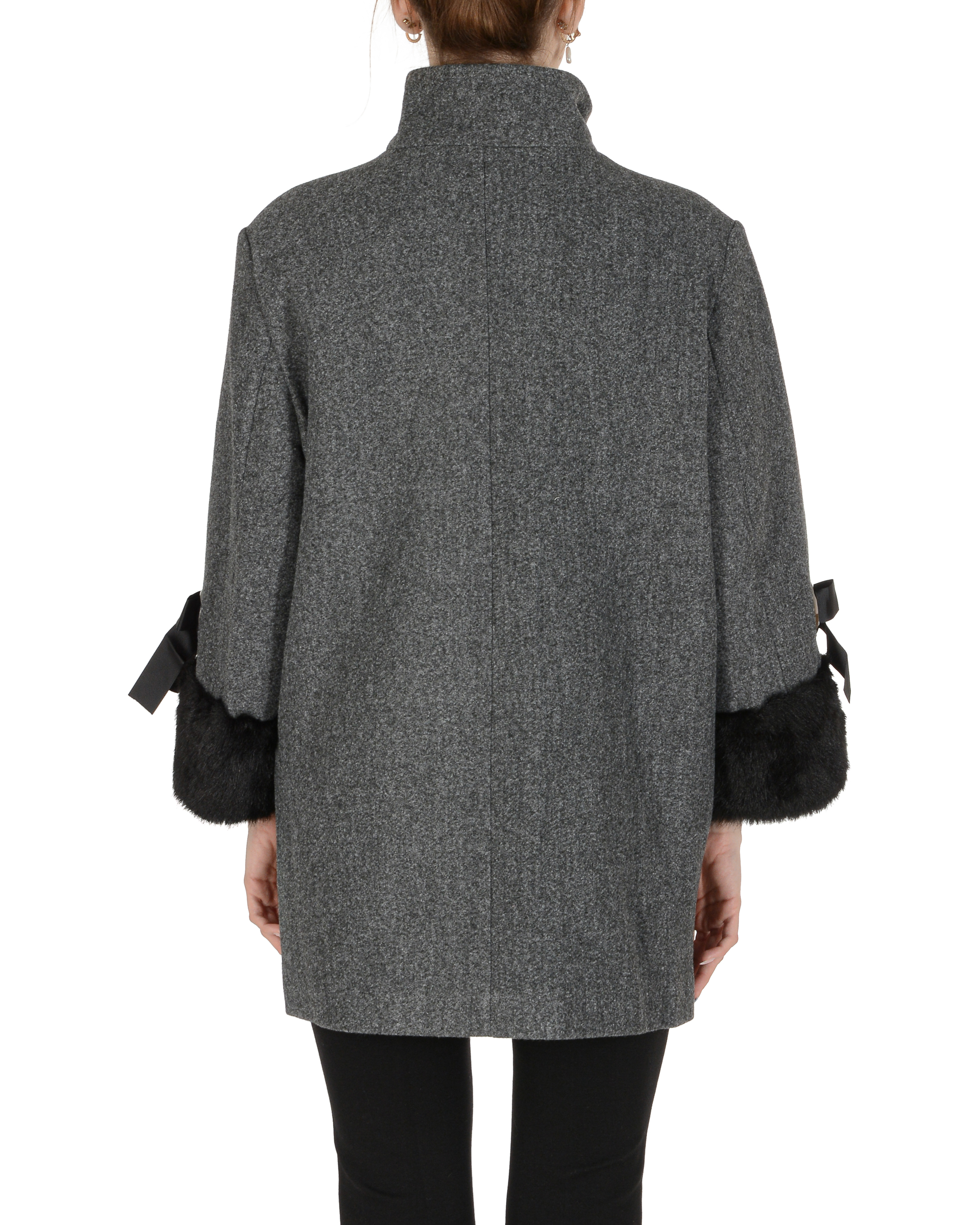 19V69 Italia Abrigo de mujer Gris oscuro MIMI GRIS OSCURO