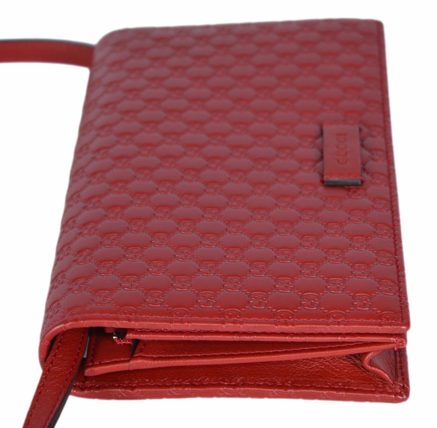 Bolso bandolera Gucci Guccissima rojo