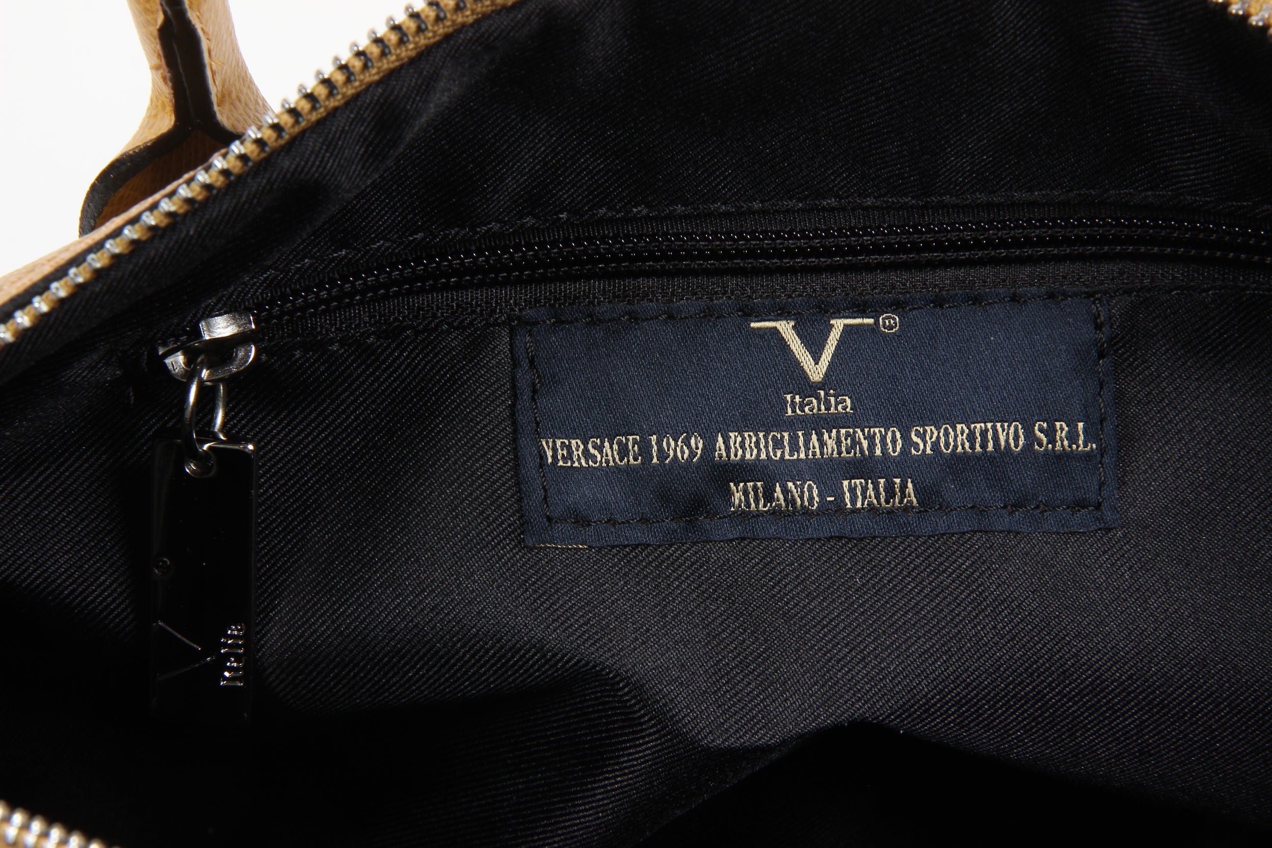 Bolso de mano para mujer V 1969 Italia V014 S MOSTAZA