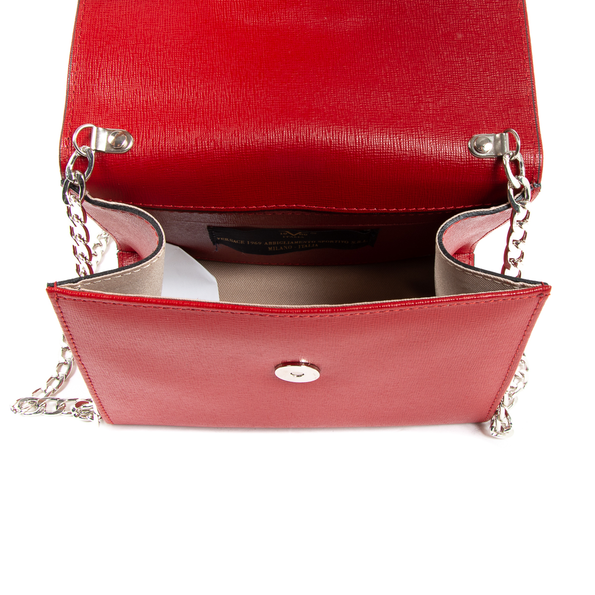 Bolso de mano para mujer V 1969 Italia rojo GENNY