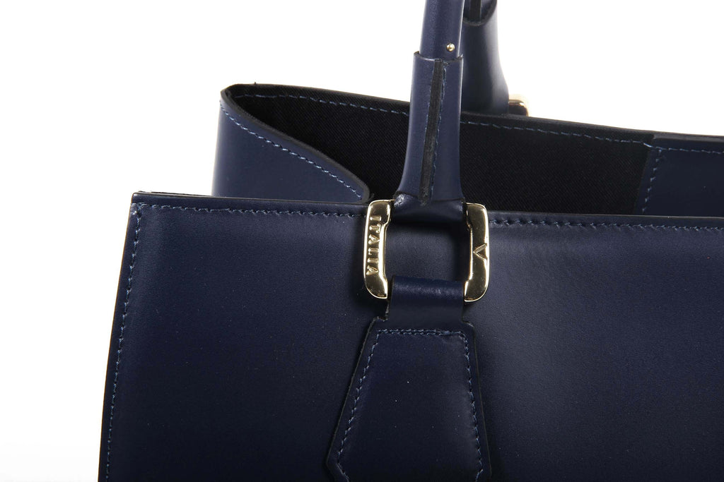 Bolso de mano para mujer V 1969 Italia G550-52 RUGA BLU