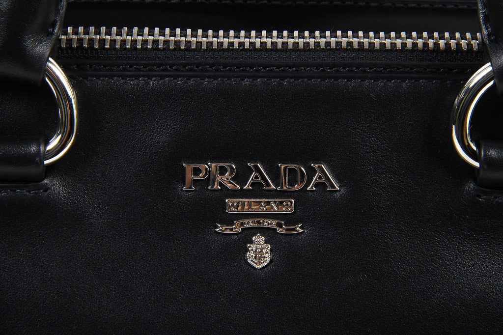 Bolso de compras Prada BN2866 Nero Soft Calf
