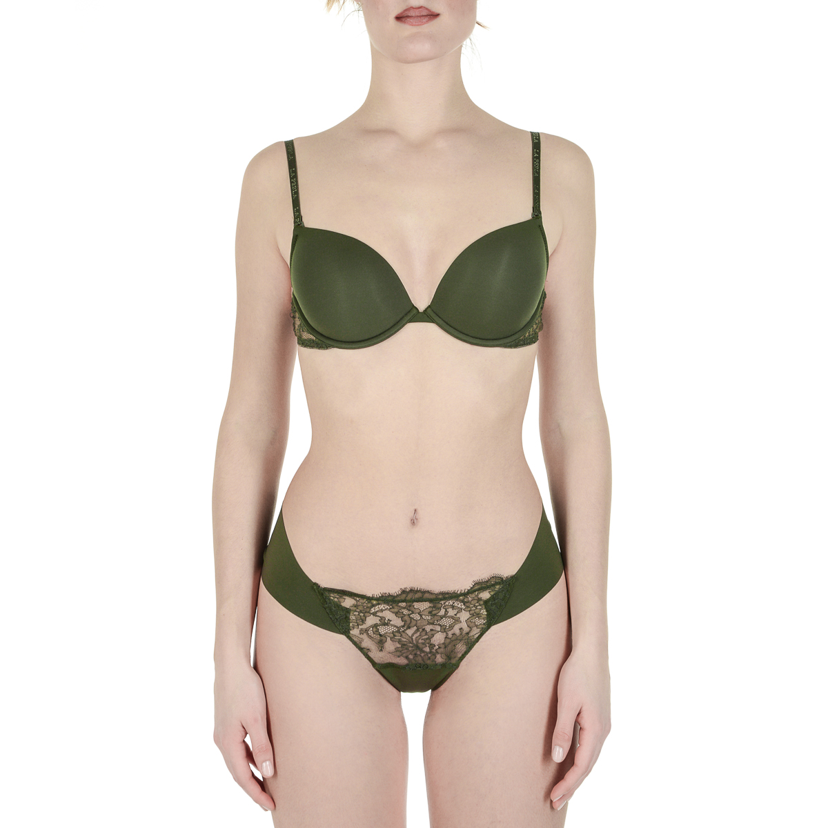 La Perla Top Womens Bra Dark Green